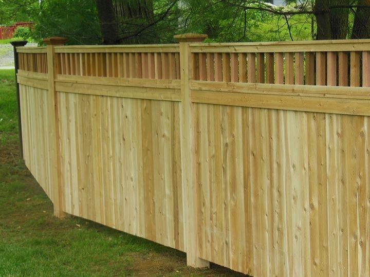 fencing supplies. brown wood fence