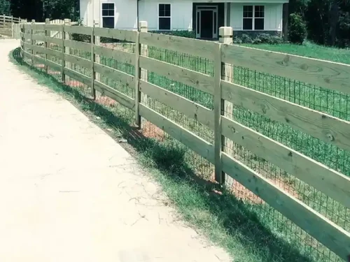 4 Rail Ranch fence